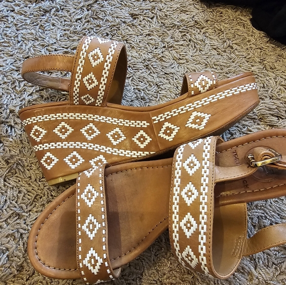 Women's Tory Burch ReenaTan Sandals - Picture 5 of 10